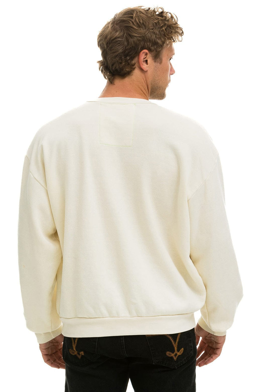 Classic BOLT STITCH RELAXED CREW SWEATSHIRT - VINTAGE WHITE