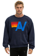 Classic LOGO RELAXED CREW SWEATSHIRT - NAVY