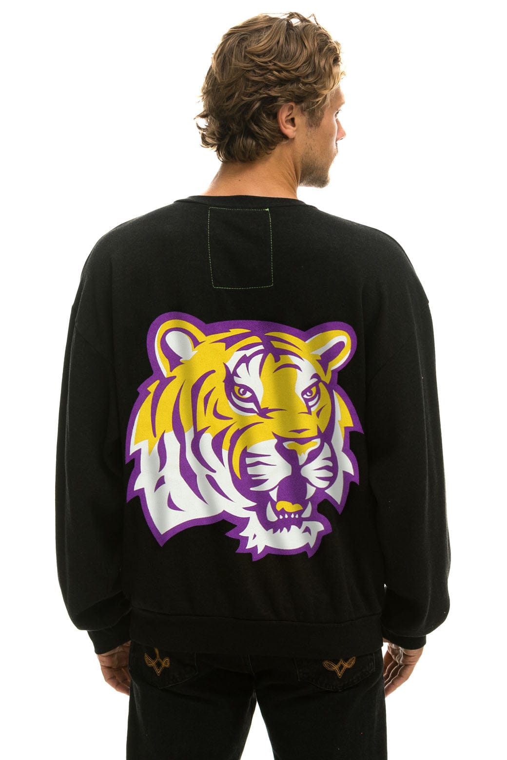 Classic LSU RELAXED CREW SWEATSHIRT - BLACK
