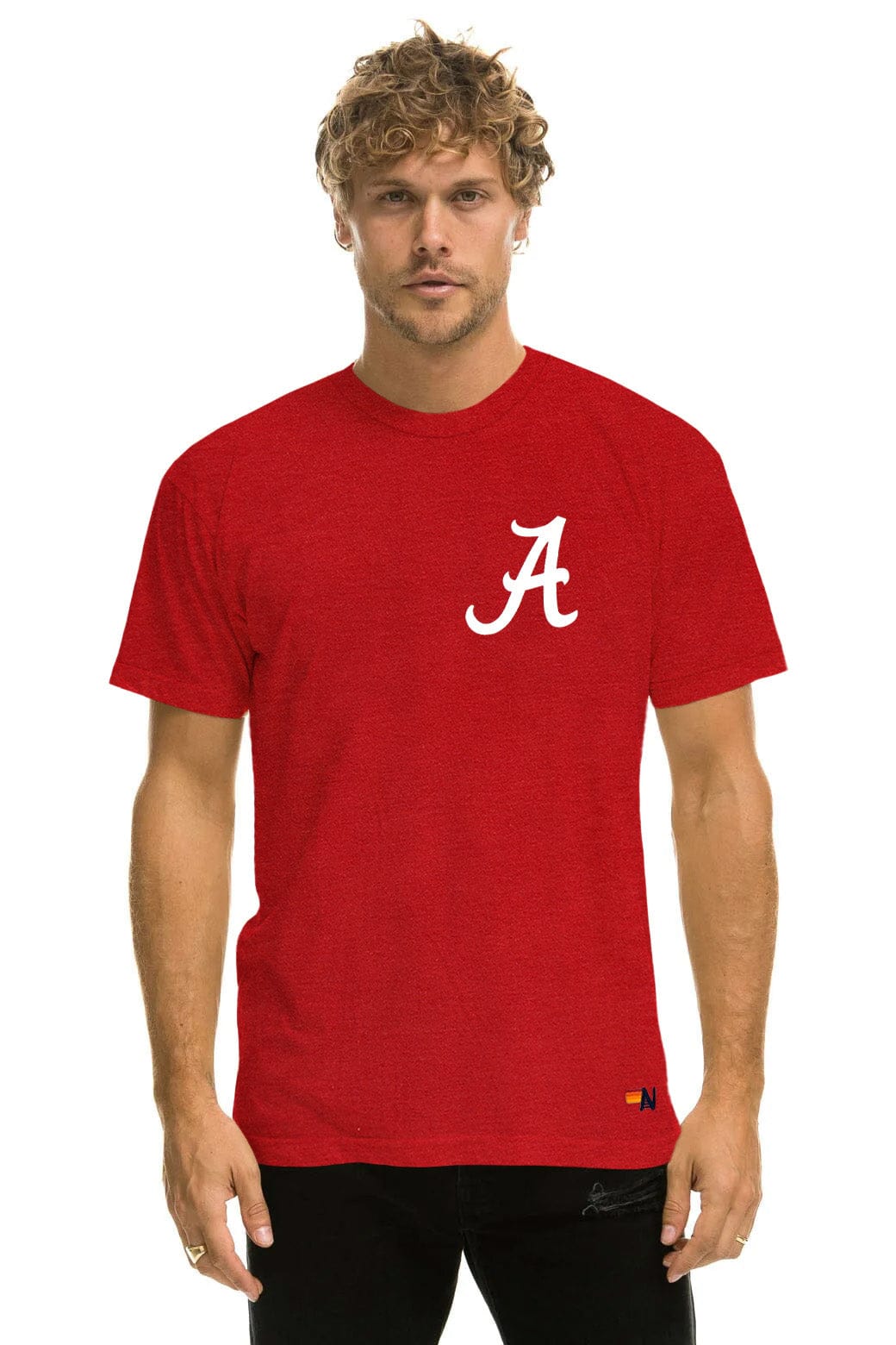 Classic UNIVERSITY OF ALABAMA BOLT CREW TEE SHIRT - CRIMSON