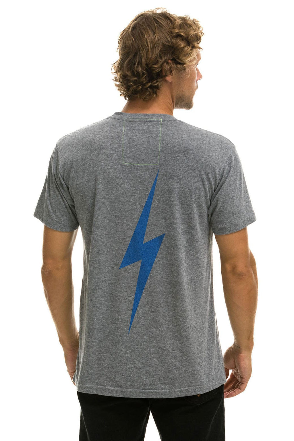 Classic LOS ANGELES DODGERS BOLT CREW TEE - HEATHER GREY