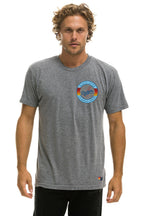 Classic LOS ANGELES DODGERS BOLT CREW TEE - HEATHER GREY