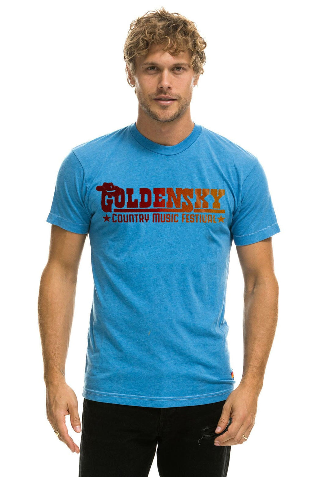 Classic GOLDENSKY FESTIVAL 2024 UNISEX CREW TEE - COBALT