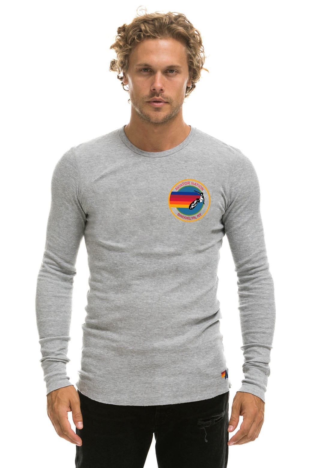 Classic AVIATOR NATION BROOKLYN THERMAL - HEATHER GREY