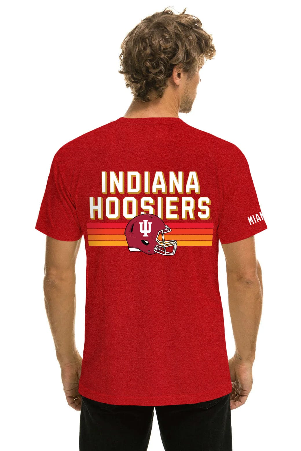 Classic INDIANA UNIVERSITY CFP 2026 CREW TEE SHIRT - CRIMSON