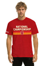 Classic INDIANA UNIVERSITY CFP 2026 CREW TEE SHIRT - CRIMSON