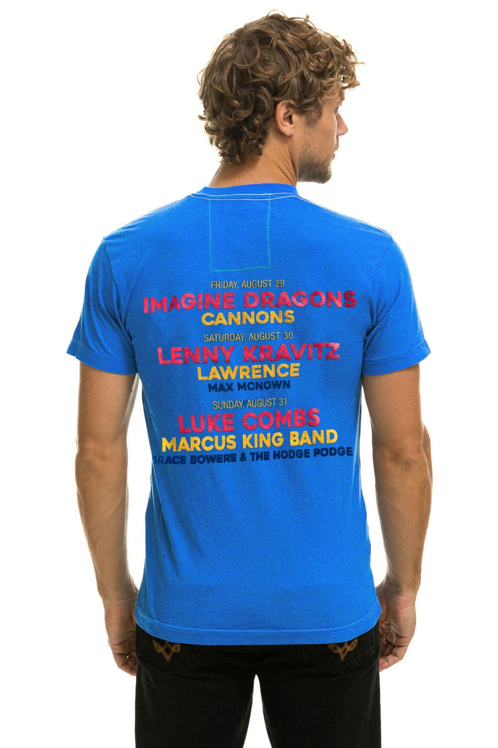 Classic JAZZ ASPEN SNOWMASS 2025 CREW TEE SHIRT - ADVENTURE BLUE