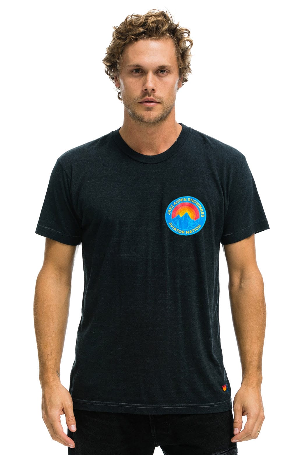 Classic JAZZ ASPEN SNOWMASS 2026 CREW TEE SHIRT - CHARCOAL