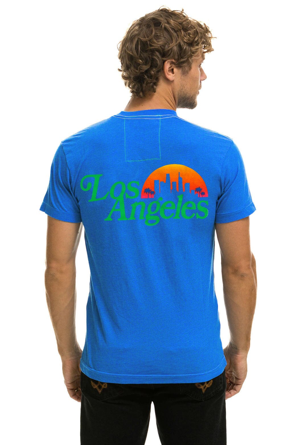 Classic LOS ANGELES WINE & FOOD 2025 CREW TEE SHIRT - ADVENTURE BLUE