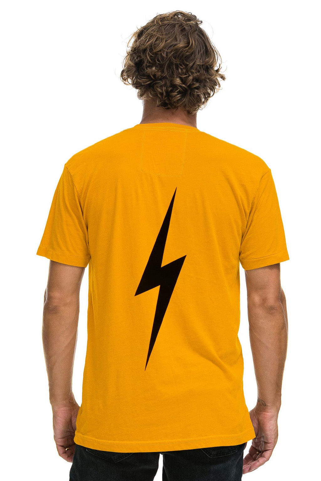 Classic LSU BOLT CREW TEE SHIRT - GOLD