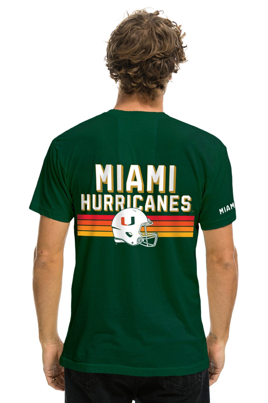 Classic UNIVERSITY OF MIAMI CFP 2026 CREW TEE SHIRT - MIAMI GREEN