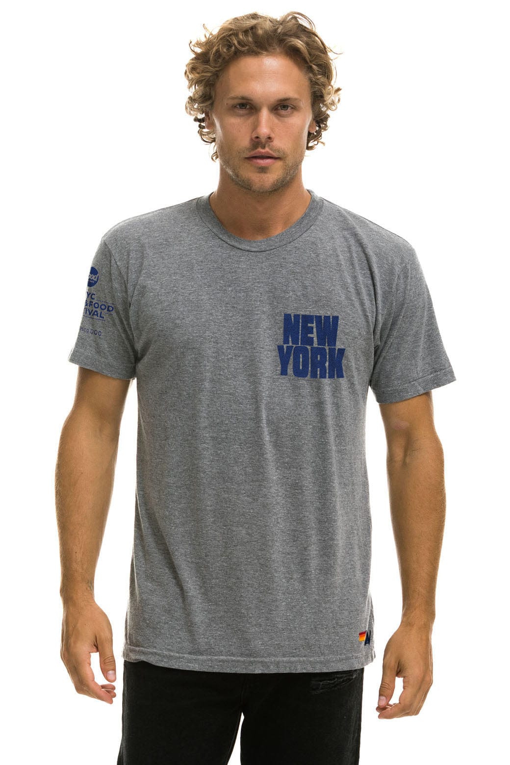 Classic NEW YORK WINE & FOOD 2025 CREW TEE SHIRT - HEATHER