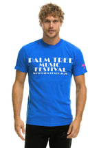 Classic PALM TREE FEST WEST PALM 2026 CREW TEE SHIRT - COBALT