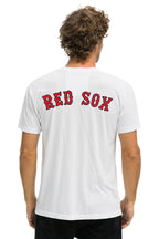 Classic RED SOX BOLT UNISEX CREW TEE - WHITE
