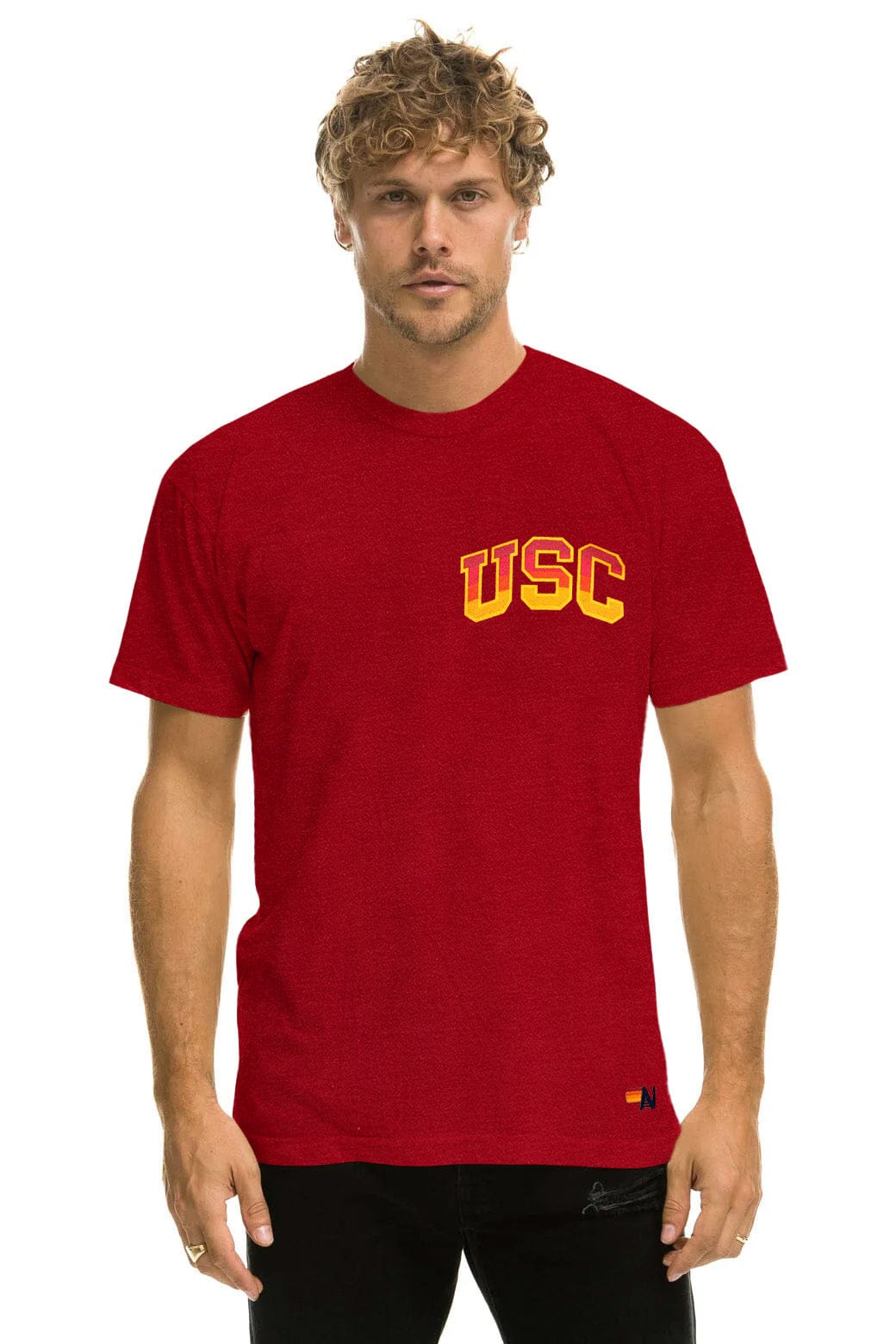 Classic UNIVERSITY OF SOUTHERN CALIFORNIA BOLT CREW TEE SHIRT - CARDINAL