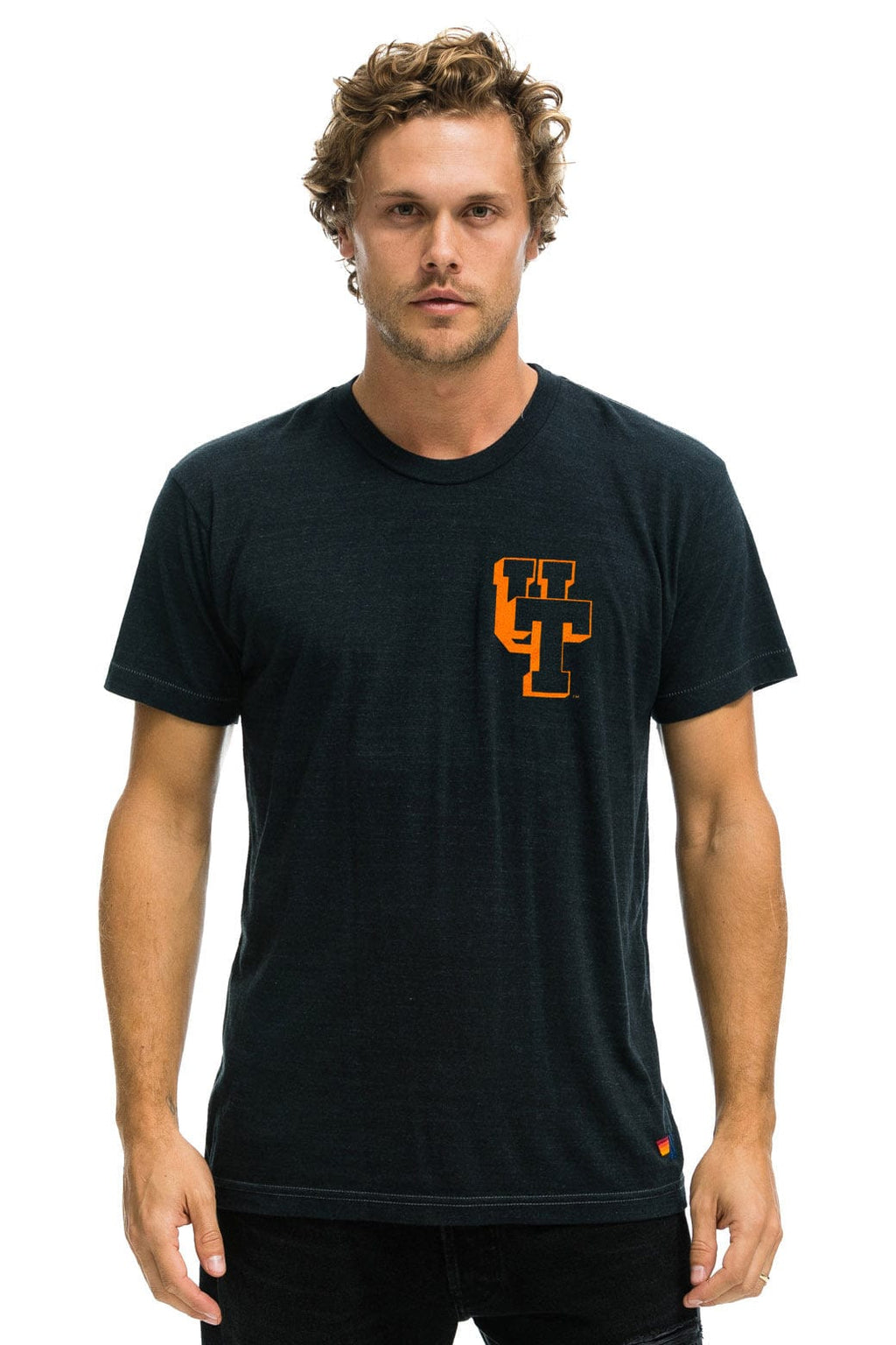 Classic UNIVERSITY OF TENNESSEE BOLT CREW TEE SHIRT - CHARCOAL