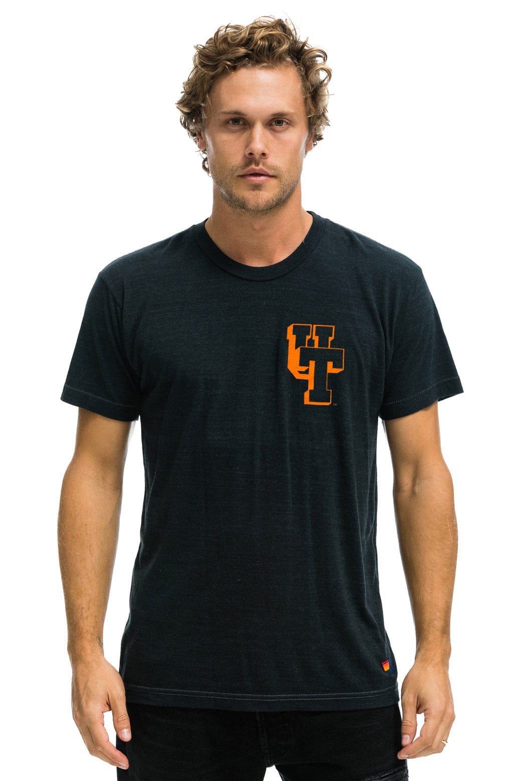 Classic UNIVERSITY OF TENNESSEE BOLT CREW TEE SHIRT - CHARCOAL