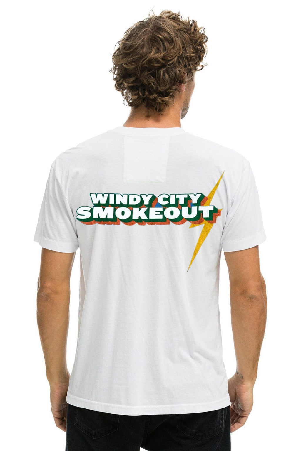 Classic WINDY CITY SMOKEOUT 2025 CREW TEE SHIRT - WHITE