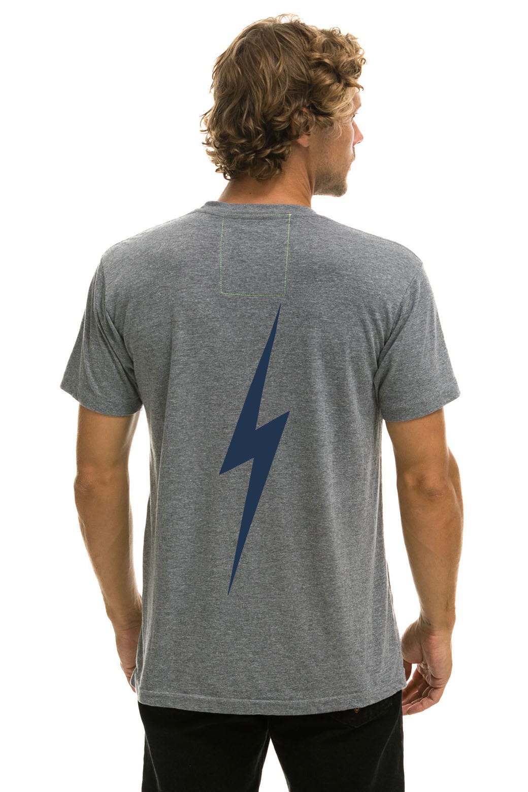 Classic NY YANKEES BOLT CREW TEE - HEATHER