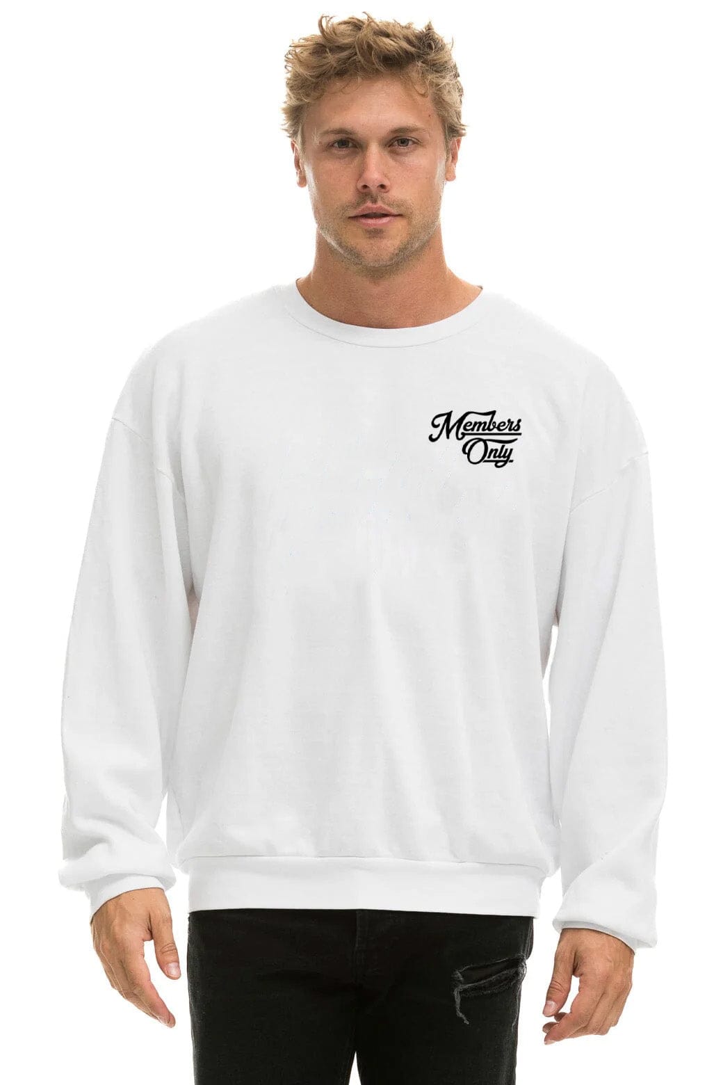 Classic MEMBER EXCLUSIVE RELAXED SWEATSHIRT - WHITE