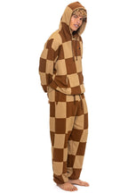 Classic CHECK QUILTED SWEATPANTS - TAN CINNAMON