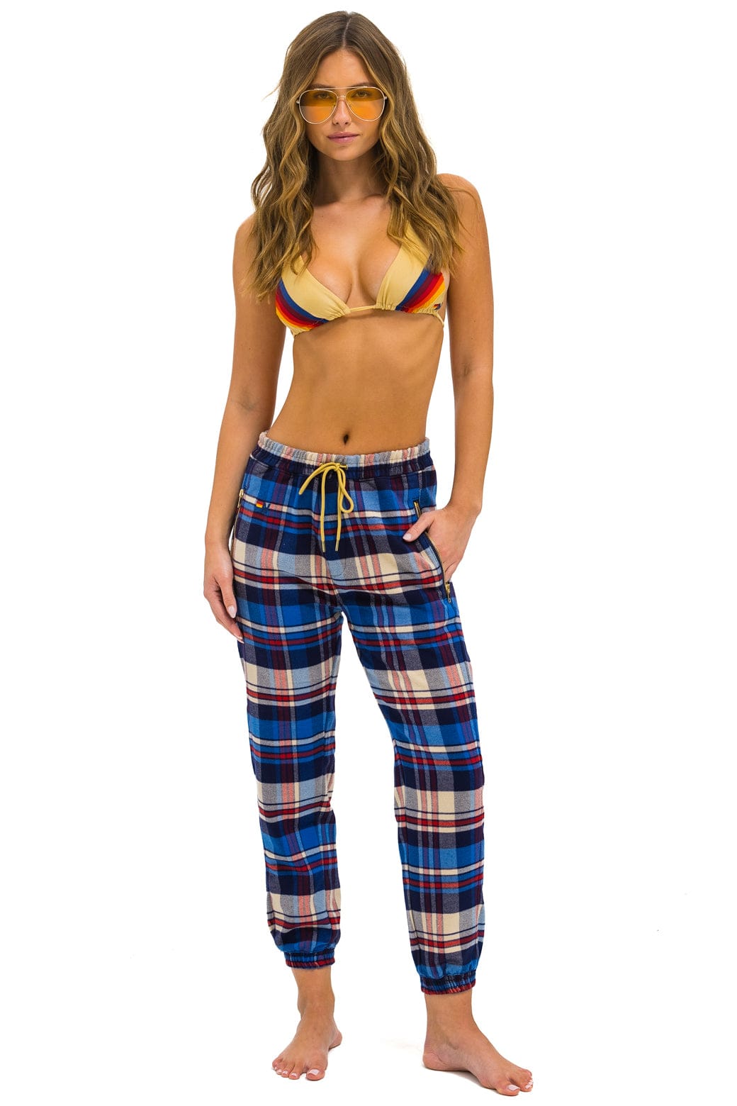 Classic UNISEX PLAID LODGE PANT - PATRIOT PLAID