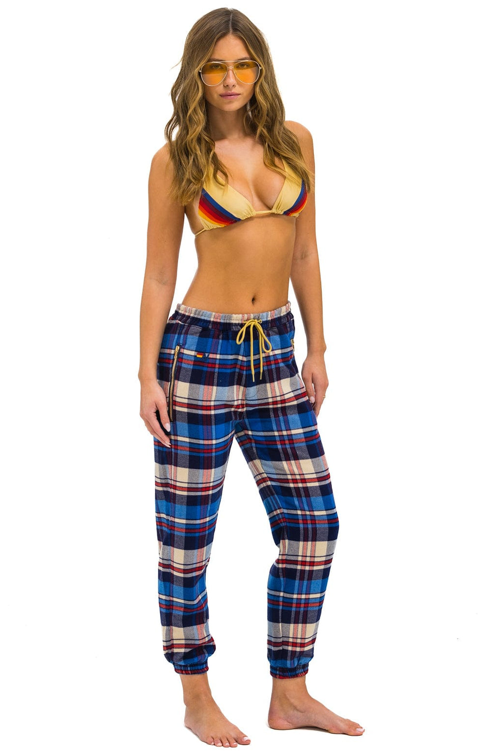 Classic UNISEX PLAID LODGE PANT - PATRIOT PLAID