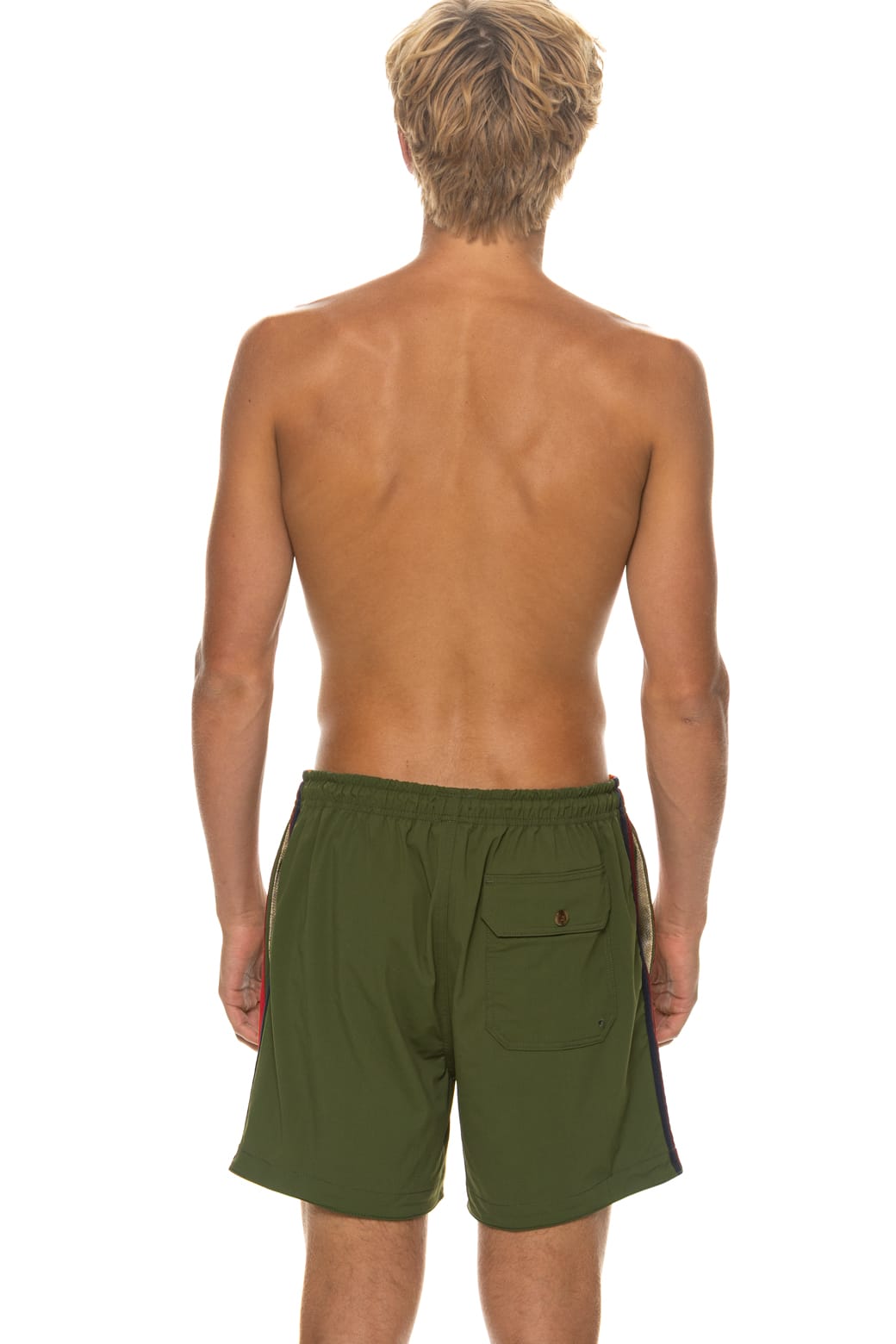 Classic MENS 5 STRIPE FLEX SHORTS - GARDEN GREEN