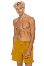 Classic MENS 5 STRIPE FLEX SHORTS - GOLD