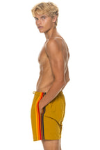 Classic MENS 5 STRIPE FLEX SHORTS - GOLD