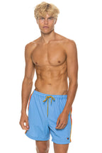 Classic MENS 5 STRIPE FLEX SHORTS - SKY