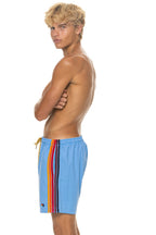 Classic MENS 5 STRIPE FLEX SHORTS - SKY