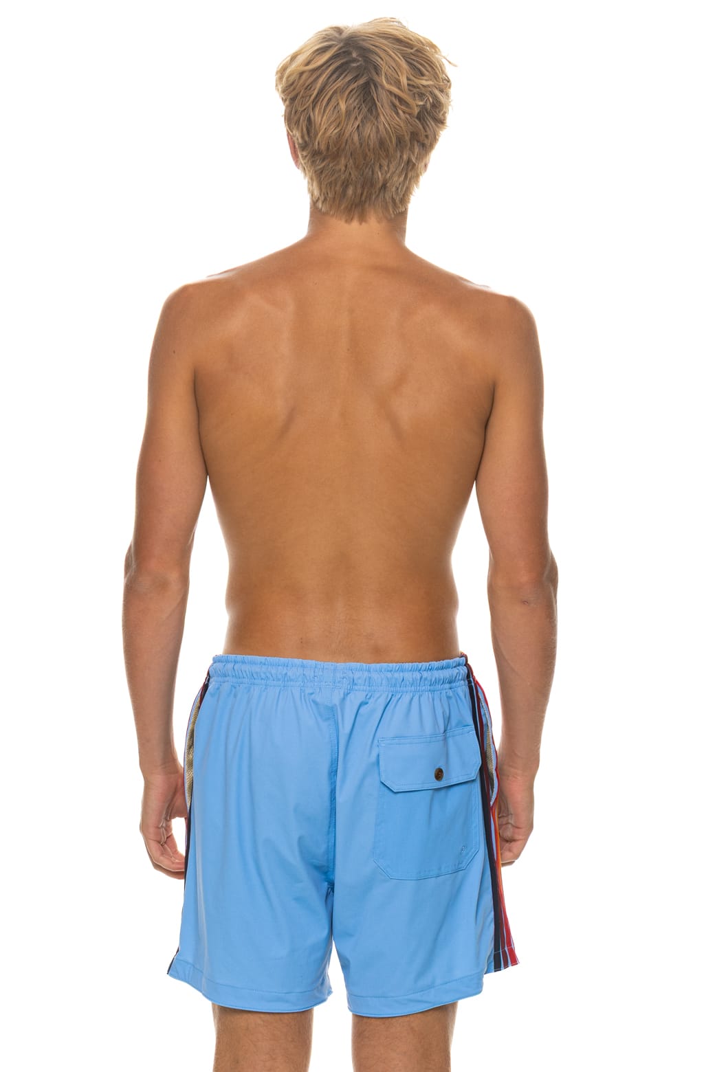 Classic MENS 5 STRIPE FLEX SHORTS - SKY