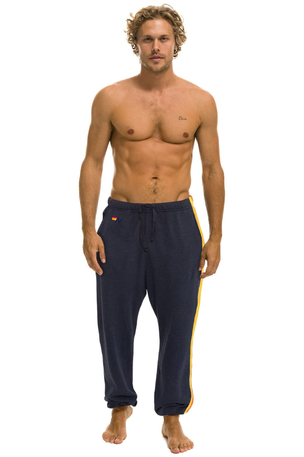 Classic 5 STRIPE SWEATPANTS - CHARCOAL