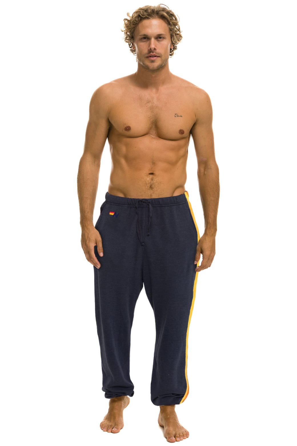 Classic 5 STRIPE SWEATPANTS - CHARCOAL