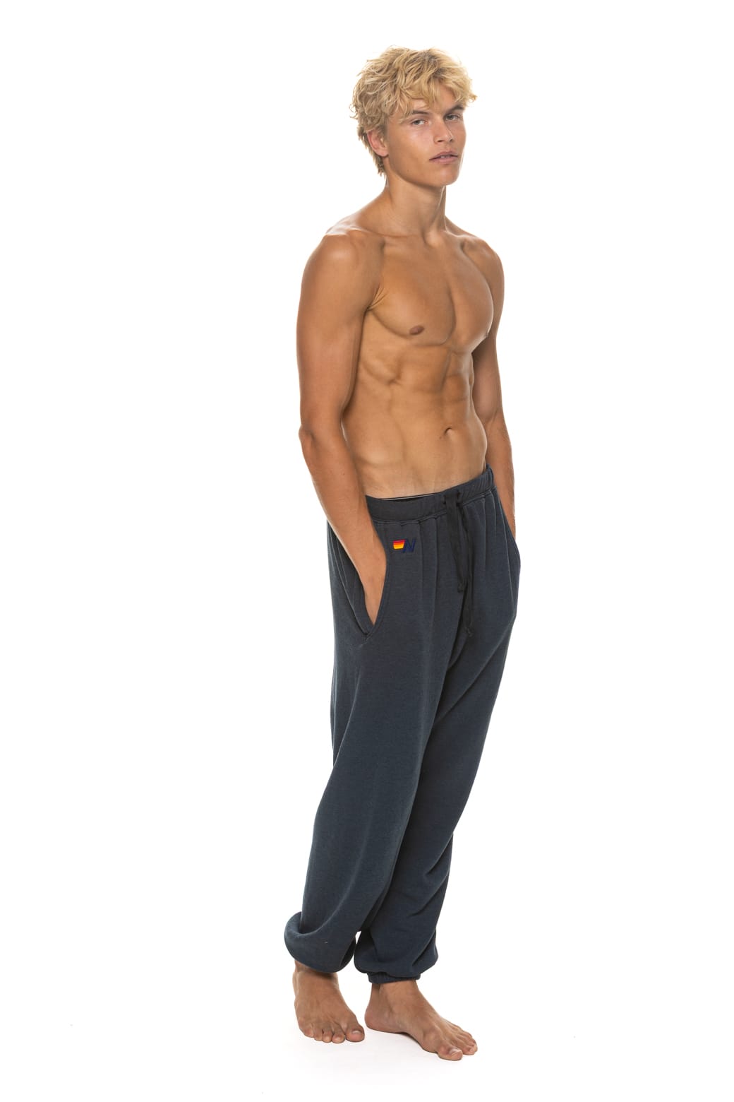 Classic 5 STRIPE SWEATPANTS - CHARCOAL GREY