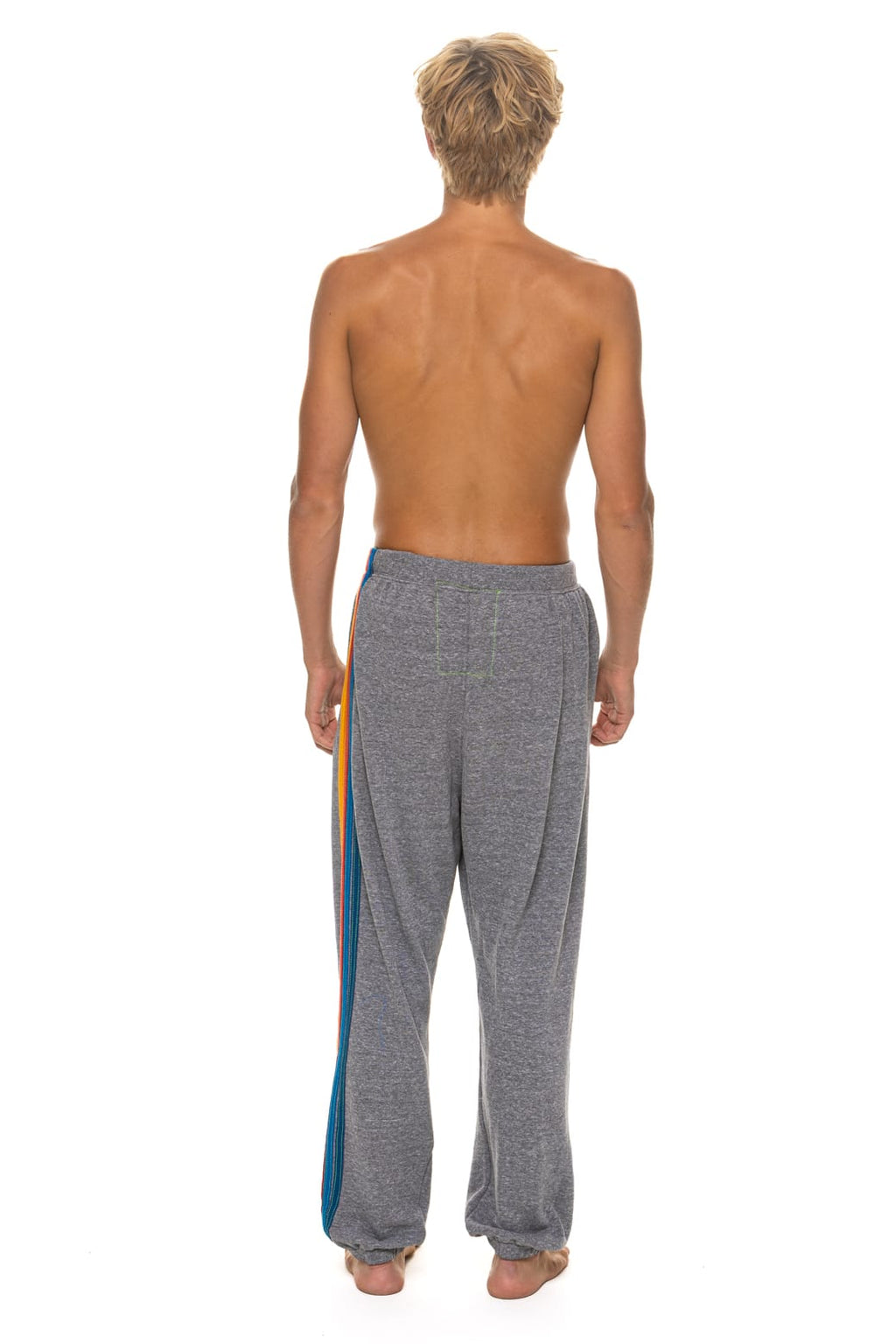 Classic 5 STRIPE SWEATPANTS - HEATHER GREY