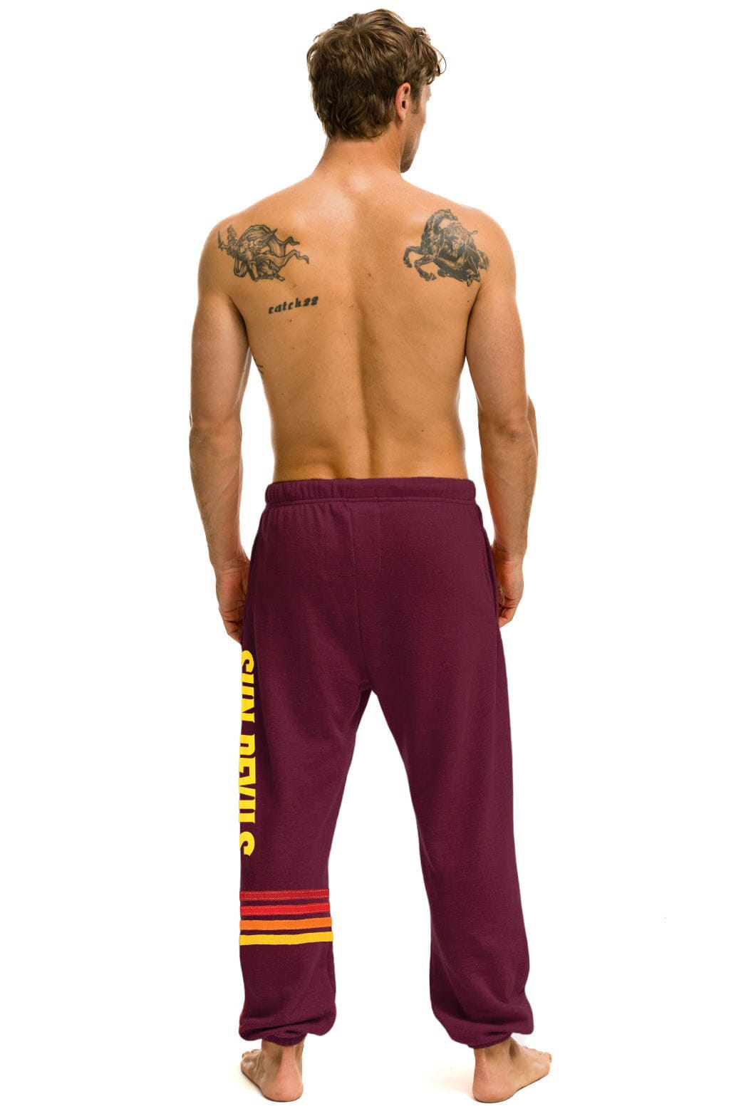 Classic ASU FORK UNISEX POCKET SWEATPANTS - MAROON