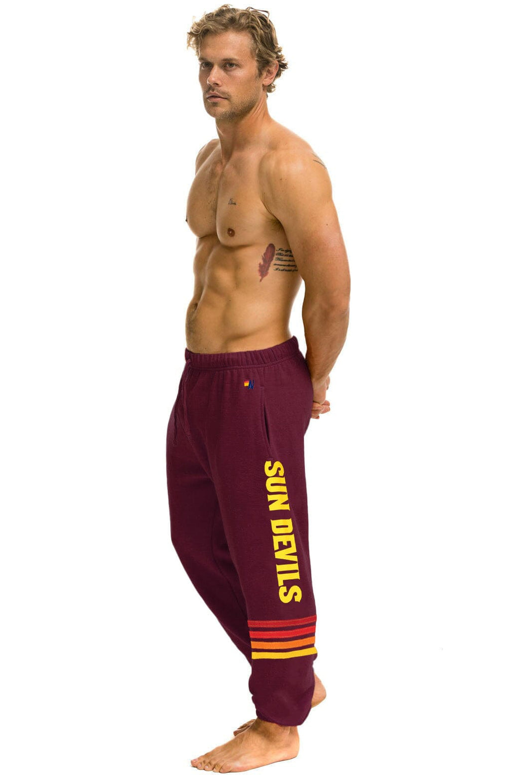 Classic ASU FORK UNISEX POCKET SWEATPANTS - MAROON