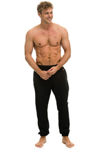 Classic BOLT PRINT SWEATPANTS - BLACK WHITE