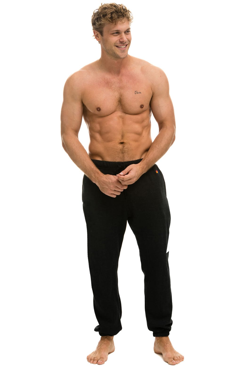 Classic BOLT PRINT SWEATPANTS - BLACK WHITE