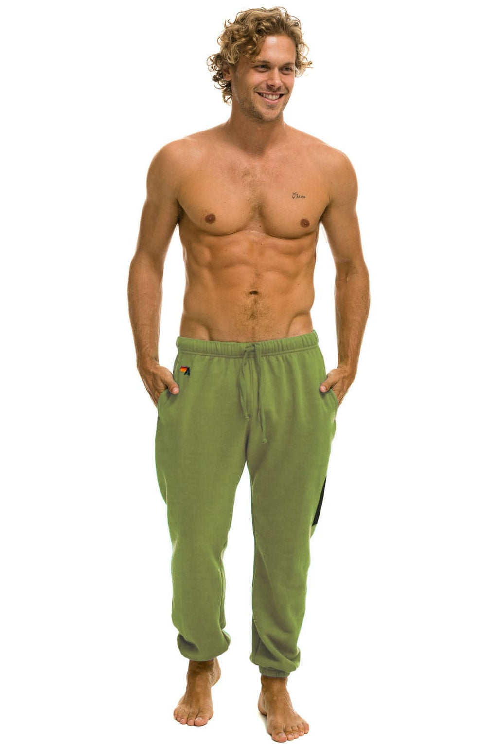 Classic BOLT PRINT UNISEX SWEATPANTS - JUNGLE GREEN