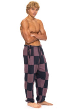 Classic CHECK QUILTED SWEATPANTS - CHARCOAL MOCHA