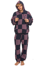 Classic CHECK QUILTED SWEATPANTS - CHARCOAL MOCHA