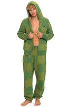 Classic CHECK QUILTED SWEATPANTS - JUNGLE GREEN PALM