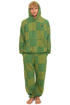 Classic CHECK QUILTED SWEATPANTS - JUNGLE GREEN PALM