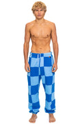 Classic CHECK QUILTED SWEATPANTS - SKY ADVENTURE BLUE
