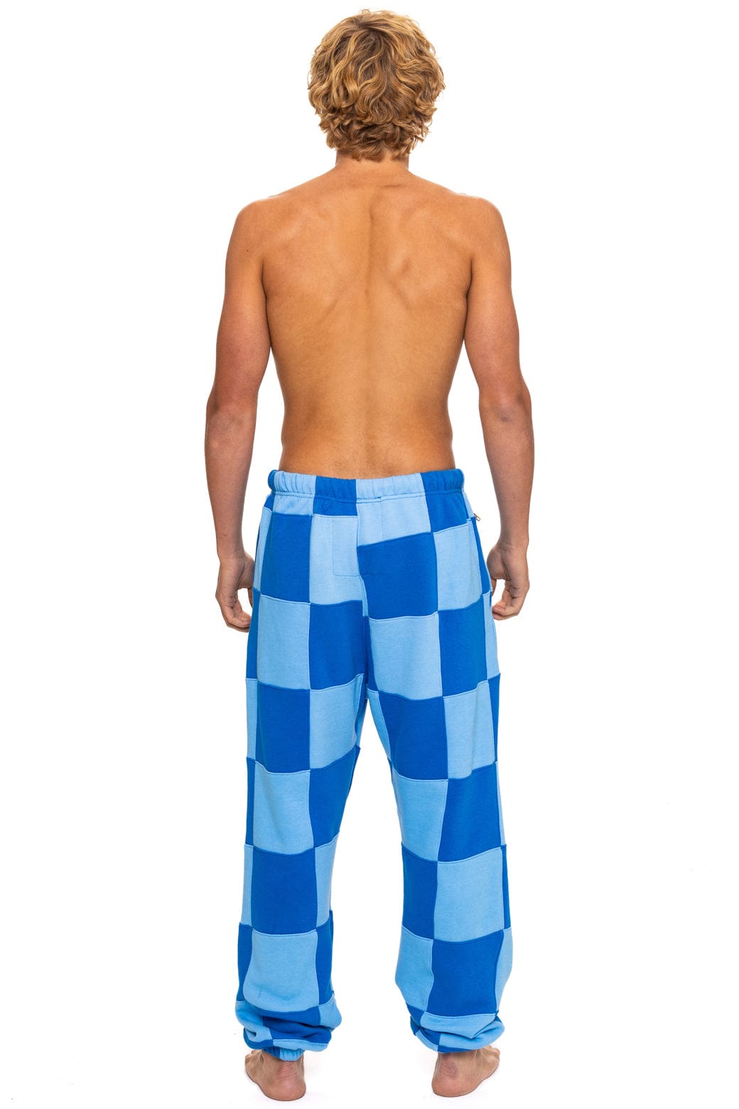 Classic CHECK QUILTED SWEATPANTS - SKY ADVENTURE BLUE