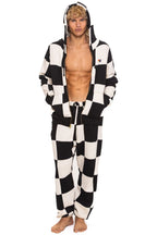 Classic CHECK QUILTED SWEATPANTS - VINTAGE WHITE BLACK
