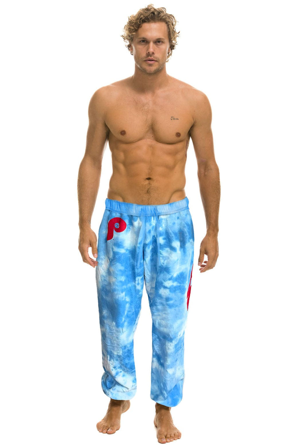 Classic PHILLIES HAND DYED SWEATPANTS - TIE DYE BLUE